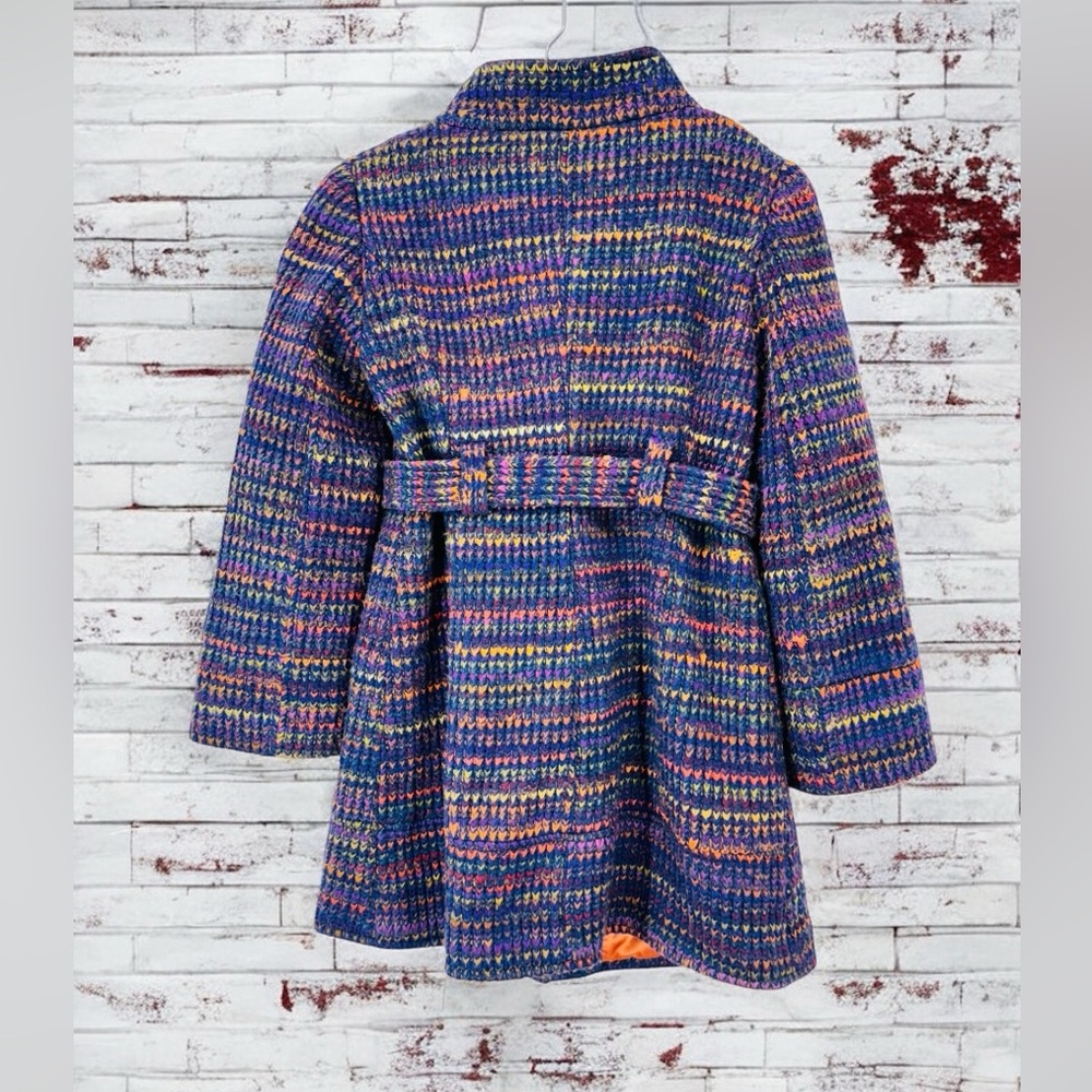 Beth Bowley Anthropologie Womens Knitted Coat Sz 10 Wool Purple Hippie Casual - Picture 2 of 14